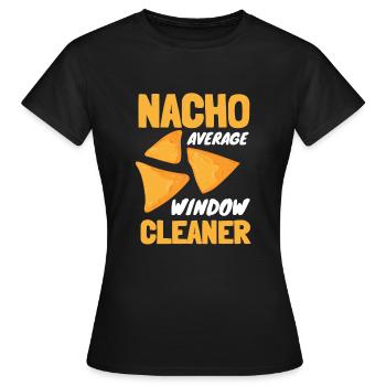 Window Cleaner Services Car Window Cleaning Window - Women's T-Shirt - black - Front - AI Model Female 172 dark (172cm)
