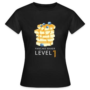 Sirop pour crêpes flipping Flapjack Petit déjeuner - T-shirt Femme - noir - Devant - AI Model Female 172 dark (172cm)