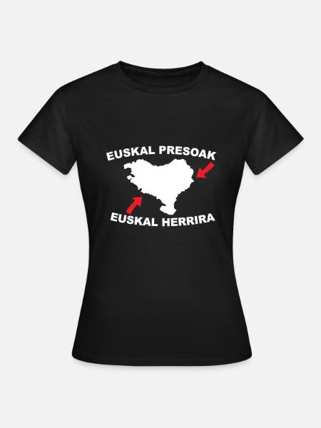 Euskal Presoak Euskal Herria País Vasco - Camiseta mujer - negro