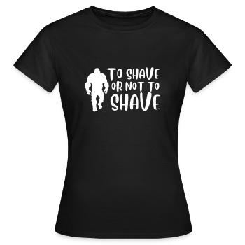 Féministe Anti Rasage Corps Velu - T-shirt Femme - noir - Devant - AI Model Female 172 dark (172cm)