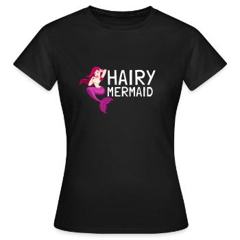 Féministe Anti Rasage Corps Velu - T-shirt Femme - noir - Devant - AI Model Female 172 dark (172cm)
