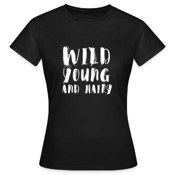 Feminist Anti Shaving Hairy Body - Women's T-Shirt - black - Front - AI Model Female 172 dark (172cm)