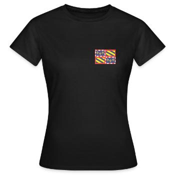 Escargot Bourgogne France - T-shirt Femme - noir - Devant - AI Model Female 172 dark (172cm)