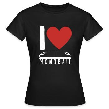 Public Transportation Stand Clear Of - Women's T-Shirt - black - Front - AI Model Female 172 dark (172cm)