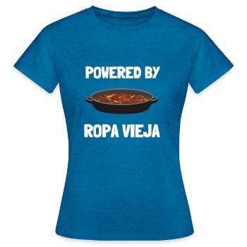 Latino Cuban Cuba Baseball - Frauen T-Shirt - Antikblaues Saphir meliert - Vorne - AI Model Female 172 dark (172cm)