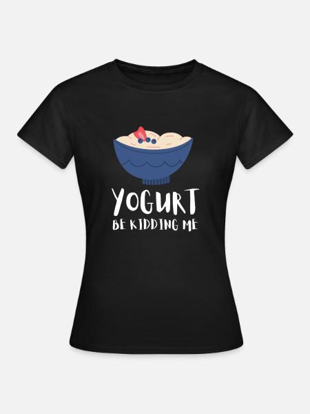 Probiotiques Produits laitiers, Yogourt glacé - T-shirt Femme - noir