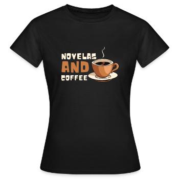 Telenovela Columbianas, émissions hispaniques et feuilletons - T-shirt Femme - noir - Devant - AI Model Female 172 dark (172cm)