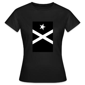 Bandera Independentista Catalana Estelada Negra - T-shirt Femme - noir - Devant - AI Model Female 172 dark (172cm)