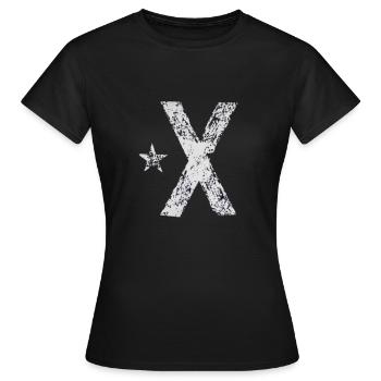 Bandera Independentista Catalana Estelada Negra - T-shirt Femme - noir - Devant - AI Model Female 172 dark (172cm)