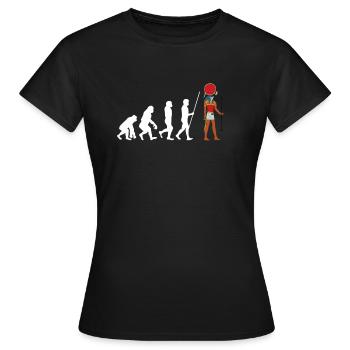 Hiéroglyphes égyptologue, Égypte ancienne - T-shirt Femme - noir - Devant - AI Model Female 172 dark (172cm)