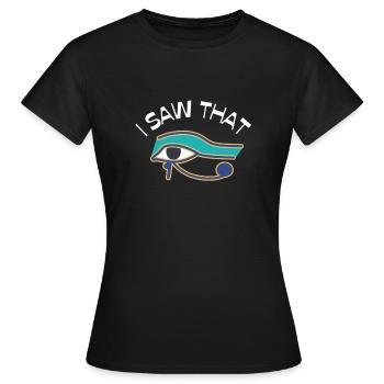 Hiéroglyphes égyptologue, Égypte ancienne - T-shirt Femme - noir - Devant - AI Model Female 172 dark (172cm)