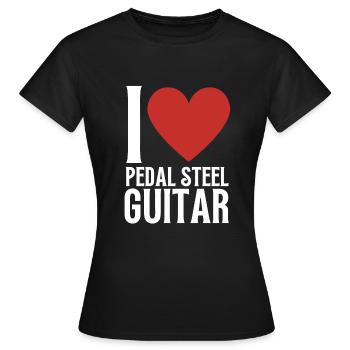 Pedal Steel Guitar - Women's T-Shirt - black - Front - AI Model Female 172 dark (172cm)