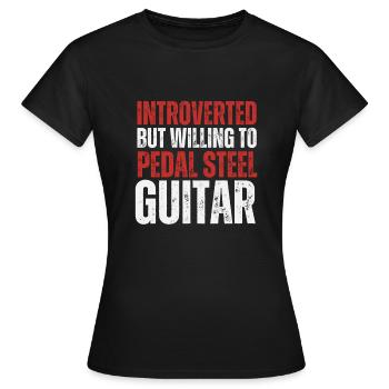 Pedal Steel Guitar - Women's T-Shirt - black - Front - AI Model Female 172 dark (172cm)