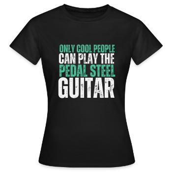 Pedal Steel Guitar - Women's T-Shirt - black - Front - AI Model Female 172 dark (172cm)