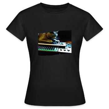 Pedal Steel Guitar - Women's T-Shirt - black - Front - AI Model Female 172 dark (172cm)