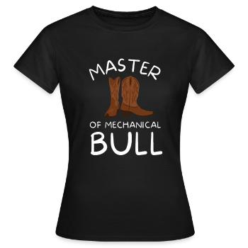Future Bull Rider Steer Riding - T-shirt Femme - noir - Devant - AI Model Female 172 dark (172cm)