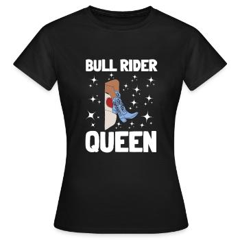 Future Bull Rider Steer Riding - T-shirt Femme - noir - Devant - AI Model Female 172 dark (172cm)