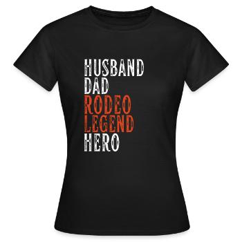 Future Bull Rider Steer Riding - T-shirt Femme - noir - Devant - AI Model Female 172 dark (172cm)