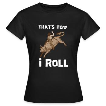 Future Bull Rider Steer Riding - T-shirt Femme - noir - Devant - AI Model Female 172 dark (172cm)