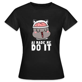 Artificial Intelligence Ai Chat - Women's T-Shirt - black - Front - AI Model Female 172 dark (172cm)