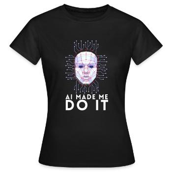 Artificial Intelligence Ai Chat - Women's T-Shirt - black - Front - AI Model Female 172 dark (172cm)