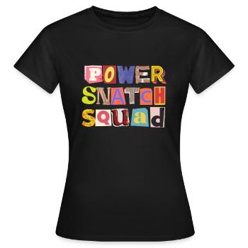 Weight Lifting Power Snatch - Frauen T-Shirt - Schwarz - Vorne - AI Model Female 172 dark (172cm)