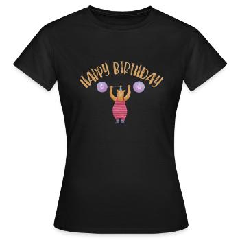 Weight Lifting Power Snatch - Frauen T-Shirt - Schwarz - Vorne - AI Model Female 172 dark (172cm)