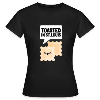 Raviolis grillés à St. Louis - T-shirt Femme - noir - Devant - AI Model Female 172 dark (172cm)