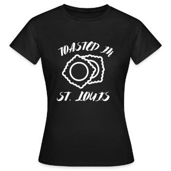 Raviolis grillés à St. Louis - T-shirt Femme - noir - Devant - AI Model Female 172 dark (172cm)