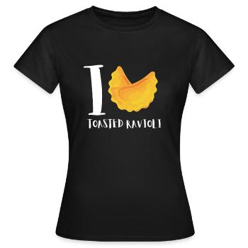 Raviolis grillés à St. Louis - T-shirt Femme - noir - Devant - AI Model Female 172 dark (172cm)