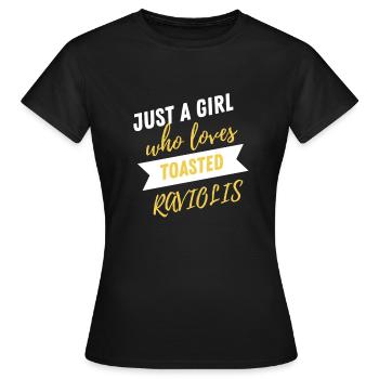 Raviolis grillés à St. Louis - T-shirt Femme - noir - Devant - AI Model Female 172 dark (172cm)