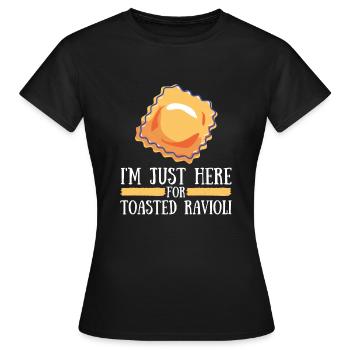 Raviolis grillés à St. Louis - T-shirt Femme - noir - Devant - AI Model Female 172 dark (172cm)