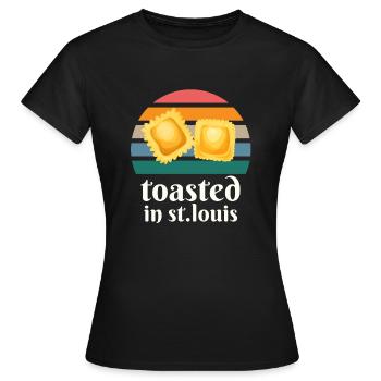 Raviolis grillés à St. Louis - T-shirt Femme - noir - Devant - AI Model Female 172 dark (172cm)