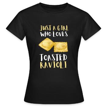 Raviolis grillés à St. Louis - T-shirt Femme - noir - Devant - AI Model Female 172 dark (172cm)