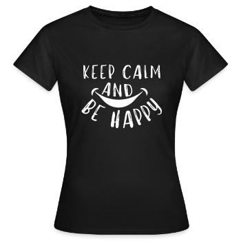 Journée internationale du bonheur - T-shirt Femme - noir - Devant - AI Model Female 172 dark (172cm)