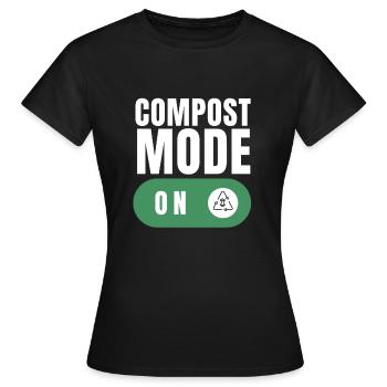 Compostez vos ennemis - T-shirt Femme - noir - Devant - AI Model Female 172 dark (172cm)