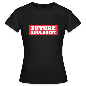 Future Zoologist Birthday Wildlife - T-shirt Femme - noir - Devant - AI Model Female 172 dark (172cm)