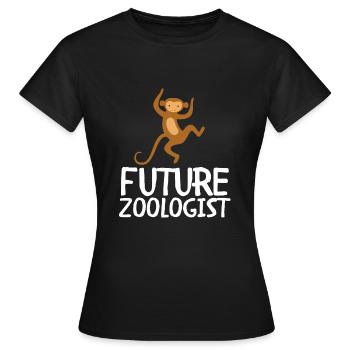 Future Zoologist Birthday Wildlife - T-shirt Femme - noir - Devant - AI Model Female 172 dark (172cm)