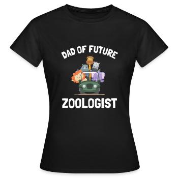 Future Zoologist Birthday Wildlife - T-shirt Femme - noir - Devant - AI Model Female 172 dark (172cm)