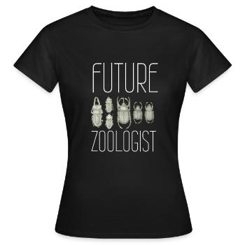 Future Zoologist Birthday Wildlife - T-shirt Femme - noir - Devant - AI Model Female 172 dark (172cm)