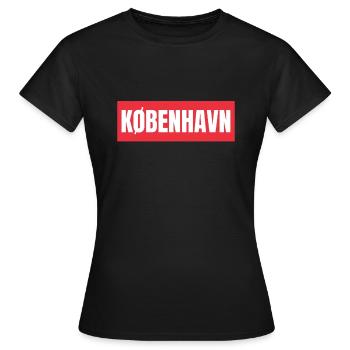 Kobenhavn Denmark Danish Kobenhaven Mermaid - Frauen T-Shirt - Schwarz - Vorne - AI Model Female 172 dark (172cm)