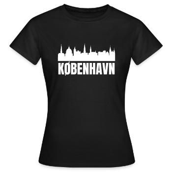 Kobenhavn Denmark Danish Kobenhaven Mermaid - Frauen T-Shirt - Schwarz - Vorne - AI Model Female 172 dark (172cm)