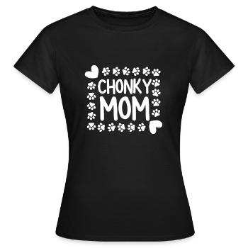 Chonk Cat Obesity - Women's T-Shirt - black - Front - AI Model Female 172 dark (172cm)