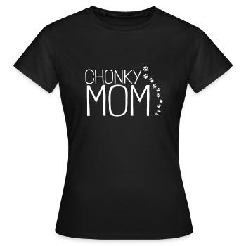 Chonk Cat Obesity - Women's T-Shirt - black - Front - AI Model Female 172 dark (172cm)