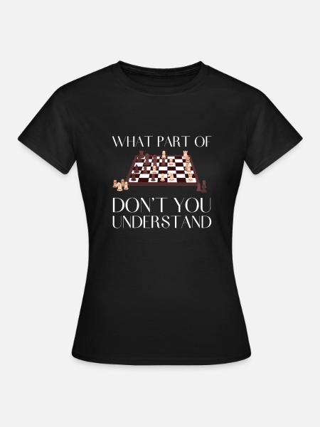 Chess Master Chess Club & 3 Way Chess Game - T-shirt Femme - noir