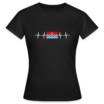 Royaume-Uni Drapeau du Grand Londres - T-shirt Femme - noir - Devant - AI Model Female 172 dark (172cm)