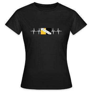United Kingdom Norfolk Flag - Frauen T-Shirt - Schwarz - Vorne - AI Model Female 172 dark (172cm)