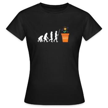 Investment Strategy Buy And Hold - Frauen T-Shirt - Schwarz - Vorne - AI Model Female 172 dark (172cm)