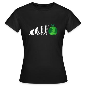Recycle Réutiliser Renew Rethink Wind Turbine - Wind - T-shirt Femme - noir - Devant - AI Model Female 172 dark (172cm)
