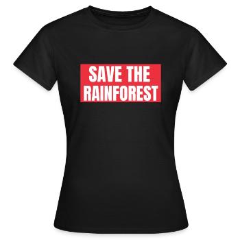 Save The Rainforest - Women's T-Shirt - black - Front - AI Model Female 172 dark (172cm)